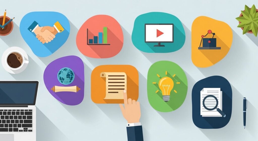 用途別に選んでいるイメージ図