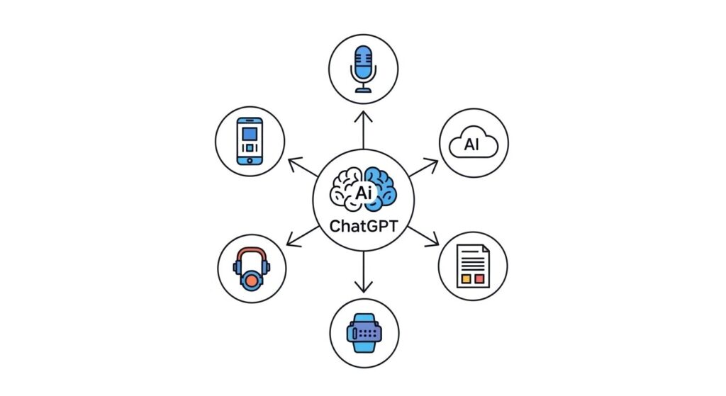 chatGPTと連携ができるツールのイメージ