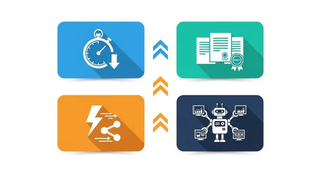 メリット4つのイメージ図