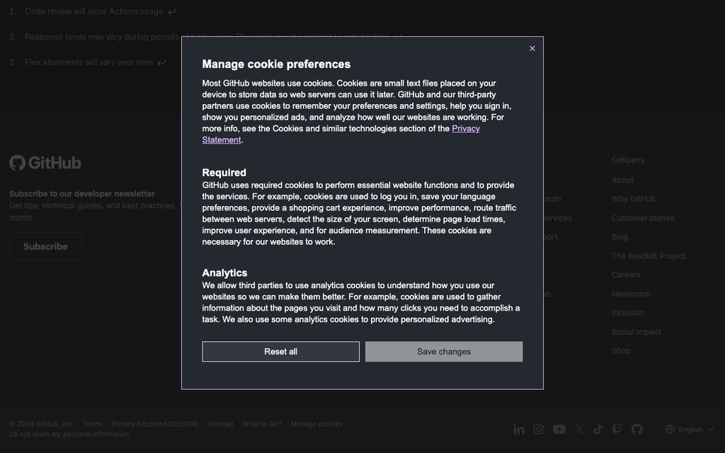 GitHub Copilotの画面