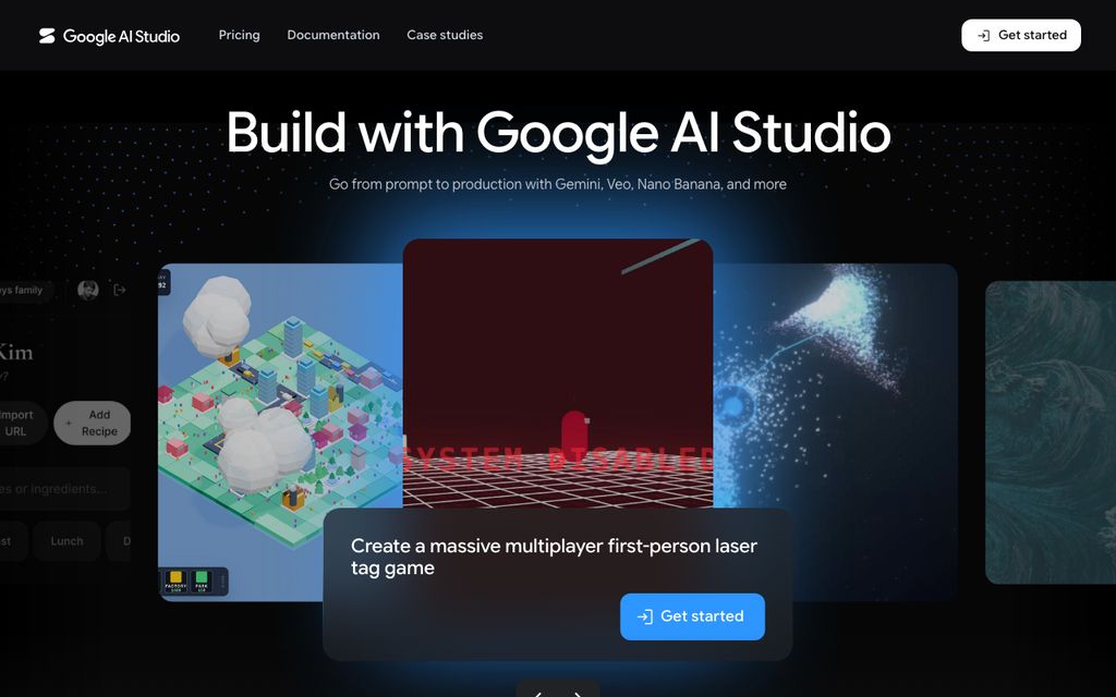Google AI Studioの画面