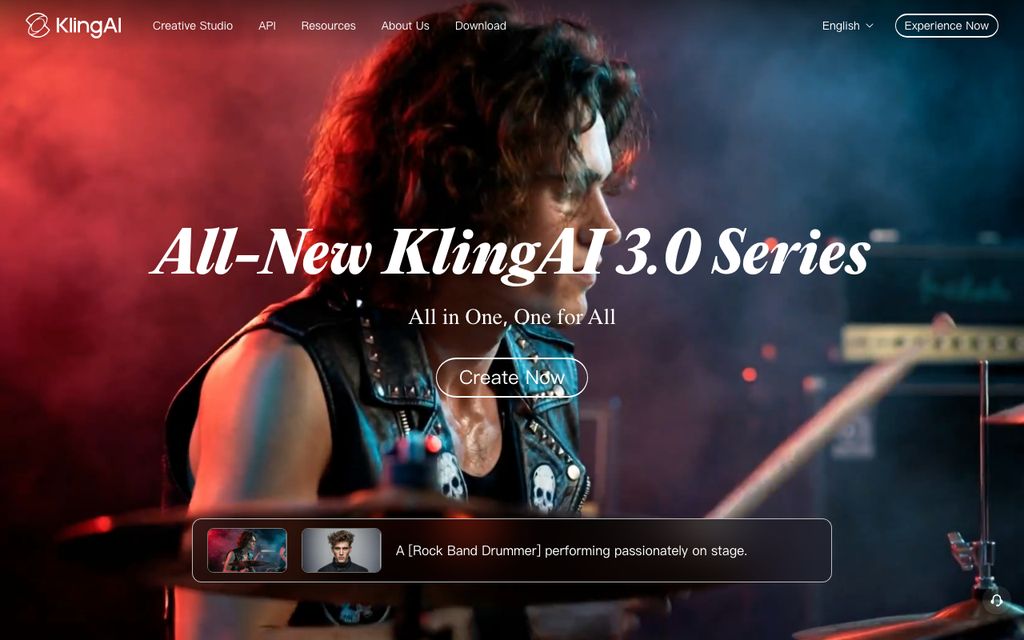Kling AIの画面