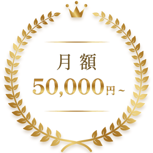 月額 50,000円〜