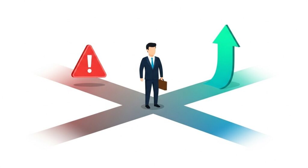 広告代理店の切り替えを検討すべきタイミングを示すイメージ