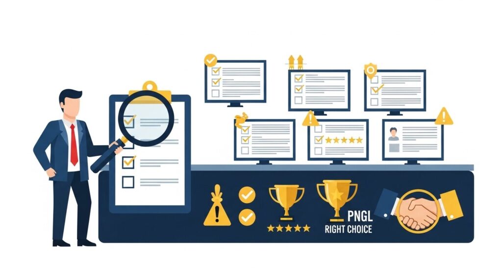 SEO対策会社選びのチェックポイントのイメージ