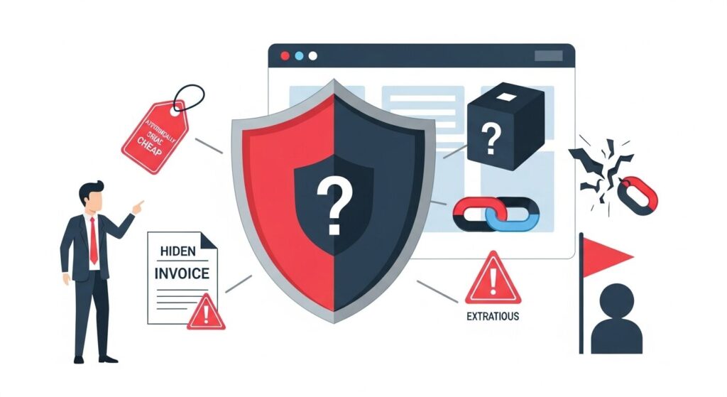 悪質SEO業者の特徴と注意点のイメージ